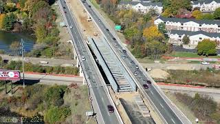 Kalamazoo MI US 131 Construction at West KL Ave Bridge Replacement [upl. by Latihs374]