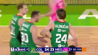 AdmiralBet ABA League 202324 highlights QF Round 2 Cedevita Olimpija  Mega MIS 2142024 [upl. by Ymmas]