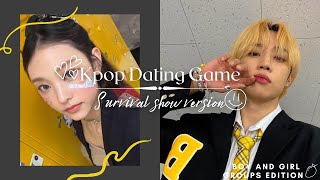 KPOP DATING GAME  Survival show version [upl. by Aohsoj]