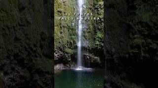 I VISITED 25 FONTAS FALLS IN MADEIRA travel adventure drone mountains madeira portugal [upl. by Arne]