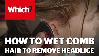 How to wet comb hair to remove headlice [upl. by Laney906]