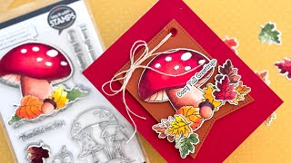 A LARGE IMAGE Focal Point is ALL you NEED  Photoplay  Say it with Stamps Autumn Mushrooms [upl. by Aneras239]