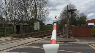 Swineshead Station Level Crossing  Lincolnshire 29042024 [upl. by Yrrek384]