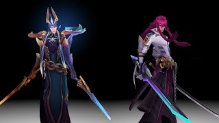 Dawnbringer Yone vs Battle Academia Skin MODEL Comparison [upl. by Abate]