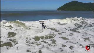 Surf Praia de Bertioga imagens de Drone [upl. by Ximena]