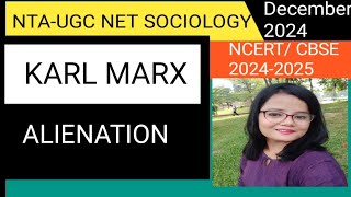 Alienation Karl Marx NTA UGC NET SOCIOLOGY  EduMentor An Open Learning [upl. by Ahseel]