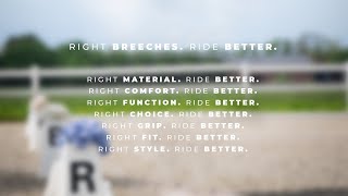 PIKEUR breeches the perfect companion  RIGHT BREECHES RIDE BETTER [upl. by Reinold]