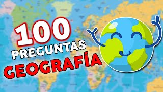 100 Preguntas de GEOGRAFÍA 🌎  Con Opciones 😏 [upl. by Airtap532]