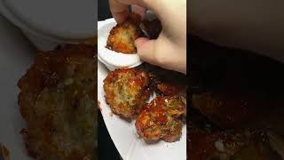 Serving Charred Broccoli Cheddar Bites shorts broccoli food healthyfood [upl. by Ardnosal]