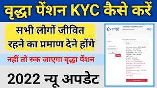 vridha pension ka kyc kaise kare  vridha pension ka kyc kaise kare mbile se  vridha pension ka kyc [upl. by Grail]