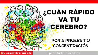 ACTIVA TU CEREBRO AL 100 por ciento con este test de VELOCIDAD MENTAL [upl. by Yrebmik]