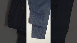 💞💐Palazzo pant का बिल्कुल नया डिज़ाइन बनाएं pintucks और pearls के साथshortsyoutubeshortstriangle [upl. by Osmen]