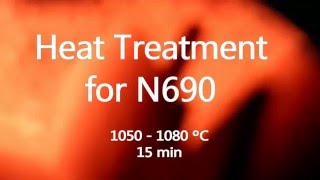 Heat Treatment for N690 [upl. by Llerrit]