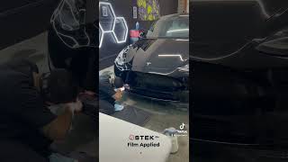 STEK ppf being installed on this Tesla bumper [upl. by Primaveria]