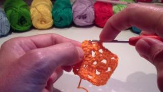 Leren haken de Granny Square [upl. by Atinra636]