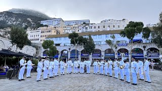 Royal Air Force band at Casemates Gibraltar Meeting the Chief Minister [upl. by Dotson520]