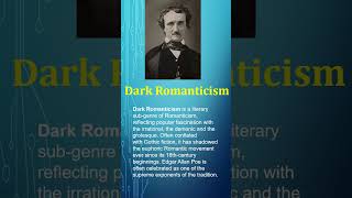 Dark Romanticism  Literary Movements  famous poets englishliterature ugcnet [upl. by Benenson]