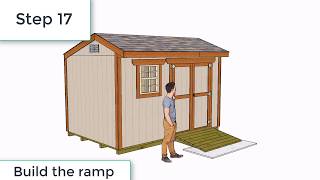 12x8 Saltbox Shed Plans [upl. by Esaertal]