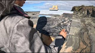 Biddles Beach Plein Air Painting [upl. by Airemaj762]