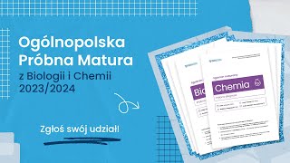 Ogólnopolska Próbna Matura z Biologii i Chemii 20232024 Biomedica [upl. by Aihsenet]