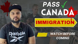 Pass Through Canada Airport Immigration  immigration Interview Questions [upl. by Juakn]