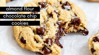 CHEWY Almond Flour Chocolate Chip Cookies [upl. by Netsirhc]