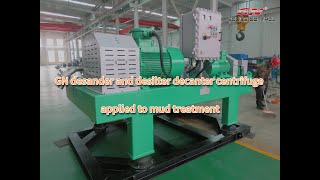 GN desander and desilter decanter centrifuge applied to mud treatment [upl. by Slade]