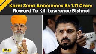 Lawrence Bishnoi Threat Karni Sena Announces Reward For Gangsters Encounter [upl. by Azral]