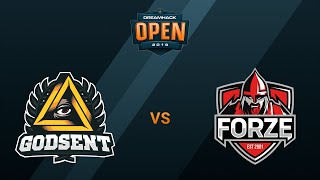 GODSENT vs forZe  BO3  Inferno  Semifinal  DreamHack Open  Winter 2019 [upl. by Yodlem780]