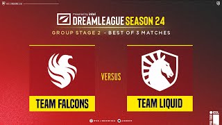 Bahasa ID Liquid VS Falcon  Group Stage 2 Bo3  DreamLeague S2 Dreamocell [upl. by Alvar96]