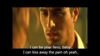 Enrique Iglesias Hero Original MV Lyrics On Screen [upl. by Ateekal926]