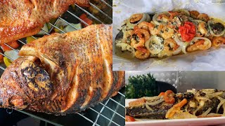 3 Recettes du POISSON TILAPIAet Dorade au fourà la poèleen papillotte avec crevetteDelicieux [upl. by Ahsiekit]