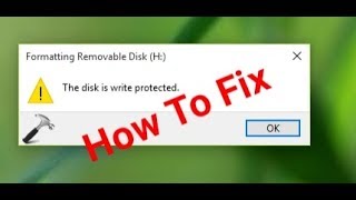 This Disk is Write Protected How to Fix [upl. by Trudi910]