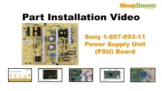 Sony KDL40 185709311 Power Supply Unit PSU Boards Replacement Guide for LCD TV Repair [upl. by Krishnah]