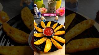 potato wedges recipe in air fryeraloo wedgespotatosnack saloorecipeshortsviralyoutubeshorts [upl. by Nyrem]