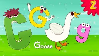 quotI am Gquot Monster Alphabet Letter G Song l Phonics for kids l ZooZooSong [upl. by Adlog]