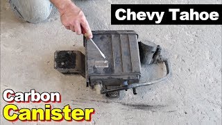 2005 Chevy Tahoe Fuel Filling Slowly PART 1 From Clogged Charcoal Canister Vent Lines [upl. by Nohsyar]