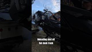 Snowmobile goes straight into the shop for mods 🤘 snowmobiling skidoo [upl. by Riaj]