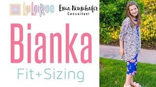 LuLaRoe  BIANKA  Sizing amp Fit [upl. by Akemat]