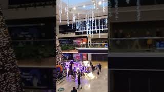 Christmas Lights in Queensgate Shopping Centre Peterborough [upl. by Hafinah]