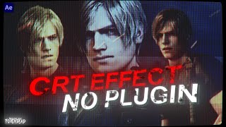 CRT effect tutorial in After Effects no plugins [upl. by Phi]