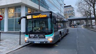 Bus 109  Trajet Intégral de LibertéChanzy à Terroirs de France [upl. by Wynn668]