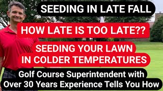 COLD TEMPERATURE SEEDING Seed your yard in late fall or early spring [upl. by Elades]