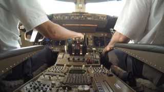 GoPro Boeing 747400 Cockpit  TakeOff Singapore Changi MPH [upl. by Chrissie]