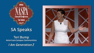 2017 NASPA Annual Conference SA Speaks  Teri Bump [upl. by Eiram]