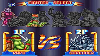 Teenage Mutant Ninja Turtles  Tournament Fighters Championship Edition  Sanosil vs Attack [upl. by Amann362]