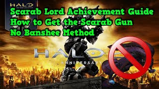 Halo 2 Anniversary  MCC  How to get the Scarab Gun Without a Banshee  Scarab Lord Achievement [upl. by Neomah]