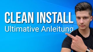 Windows 10 Clean Install Deutsch So installierst du Windows neu [upl. by Gnilrad]