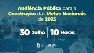 TJBA transmite Audiência Pública para Construção das Metas Nacionais de 2025 [upl. by Nomzzaj]