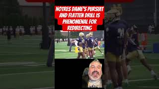 Notre Dame’s Pursuit amp Flatten Drill Mastering Speed amp Direction FootballSkills [upl. by Ilat]